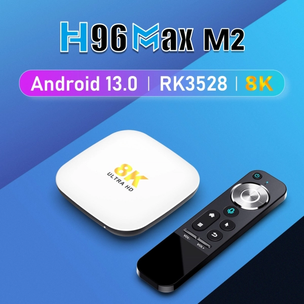 H96 MAX M2 4GB/32GB Android 13.0 Голос. Управління