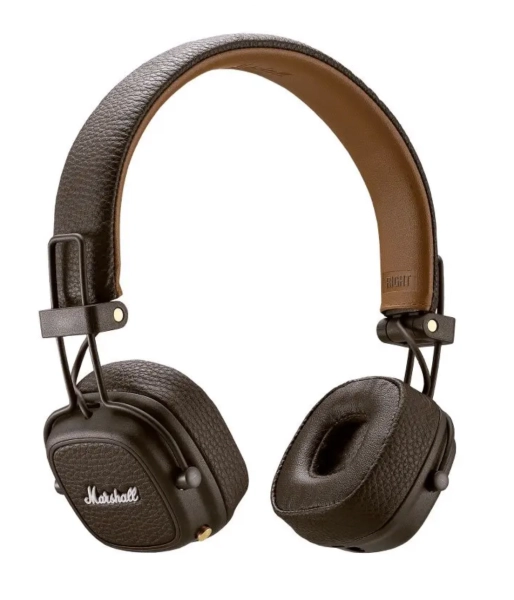 Бездротові навушники Marshall Major III Bluetooth Brown напівзакриті з вбудованим мікрофоном