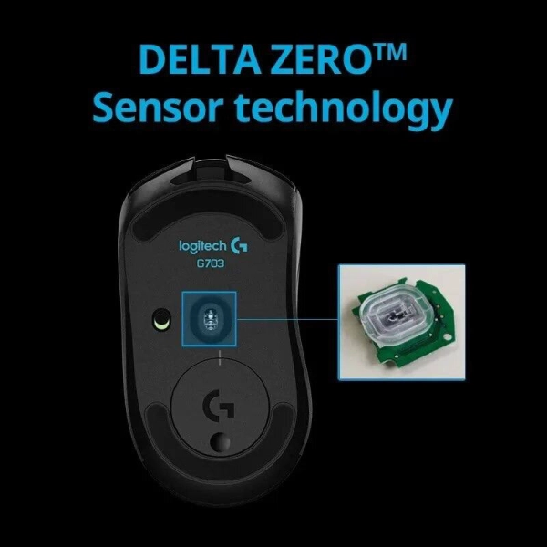 Миша Logitech G703 Lightspeed Wireless Black