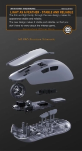 Бездротова ігрова мишка Motospeed Darmoshark M3 Pro Black