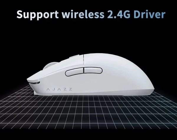 Бездротова ігрова мишка Ajazz AJ199 для  Пк/ноутбука Біла