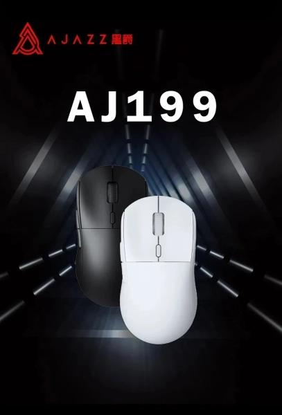 Бездротова ігрова мишка Ajazz AJ199 для  Пк/ноутбука Біла