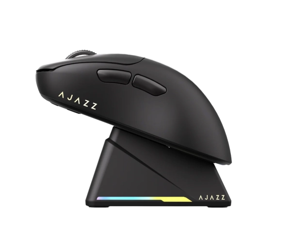Бездротова ігрова миша AJAZZ AJ179 PRO PAW3395 з зарядною базою RGB 26000DPI Чорна