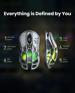 Ігрова Миша GravaStar MERCURY M1 PRO Gray PAW3395 (GRAVASTARM1PRO_GRY)