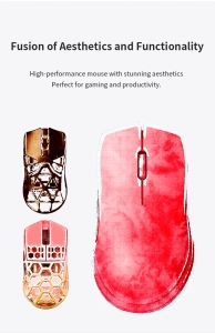 Безпровідна миша AJAZZ M259 із магнієвого сплава PAW3395 з Bluetooth 2,4G Чорна