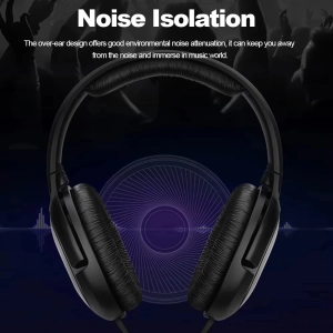 Навушники Sennheiser HD 206, 3,5 мм, з глибокими басами, шумоізольовані для iPhone, Android