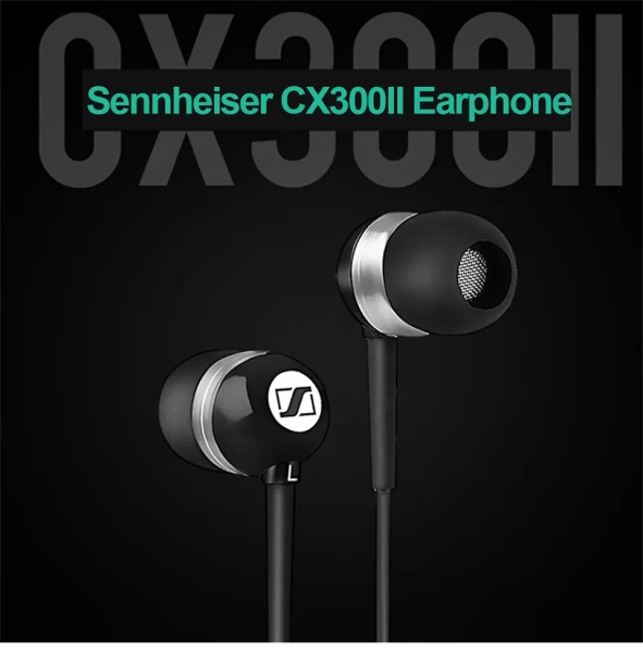 Sennheiser CX 300II з басами, 3,5 мм, музика, стереогарнітура HIFI для iPhone, Android Навушники