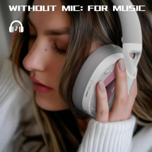 ATTACK SHARK L60 Легка бездротова ігрова гарнітура BT/2.4G/ 40 мм динаміки Білі