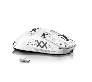 ATTACK SHARK X3 MAX PAW3950 Anti SLIP Wireless Gaming Mouse, біла