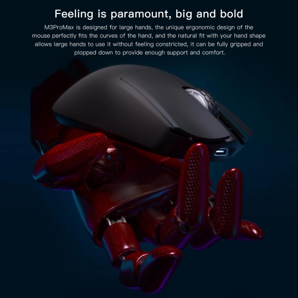 Darmoshark M3 PRO MAX PAW3950 Tri-Mode 2.4G/USB-C/Bluetooth Біла