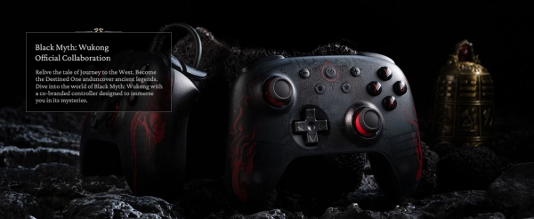 8bitdo Ultimate 2C Black Myth WuKong USB з ефектом Холла для Windows 10, 11, Android