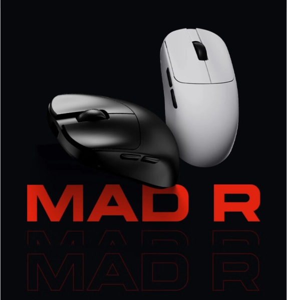 VXE MAD R MAJOR+ PAW3950 Wireless 8K, Black