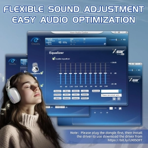 Трирежимна гарнітура ATTACK SHARK L90 BT/2.4G/ 40 мм динаміки,Чорний колір