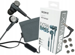 Дротові навушники-вкладиші Sony MDR-XB75AP з додатковими басами з роз’ємом 3,5 мм – (чорні)
