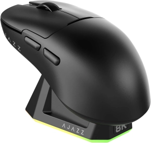 Трирежимна мишка Ajazz AJ159 PRO PAW3395 2.4G 26000 DPI RGB Black