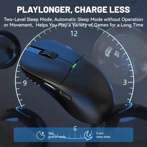 Ajazz AJ159P PAW3395 2.4G 26000 DPI RGB Black