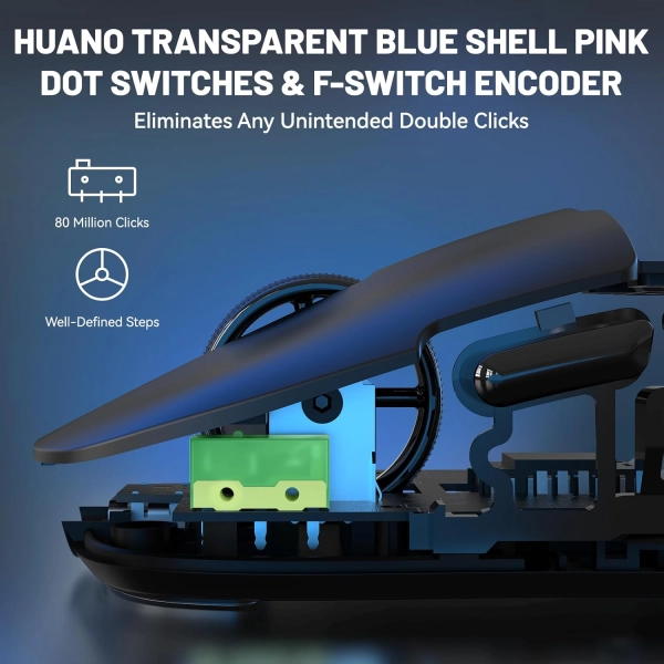 Ajazz AJ159P PAW3395 2.4G 26000 DPI RGB Black