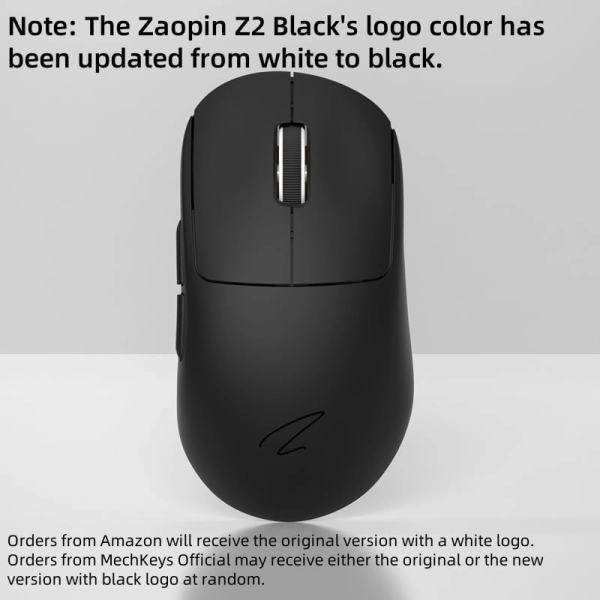 Zaopin Z2 4K, ігрова бездротова миша з трирежимним Bluetooth/ 2,4 ГГц/ USB-C Бездротова миша Чорного кольору
