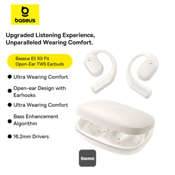 Baseus Eli 10i Fit Open-Ear TWS Білі