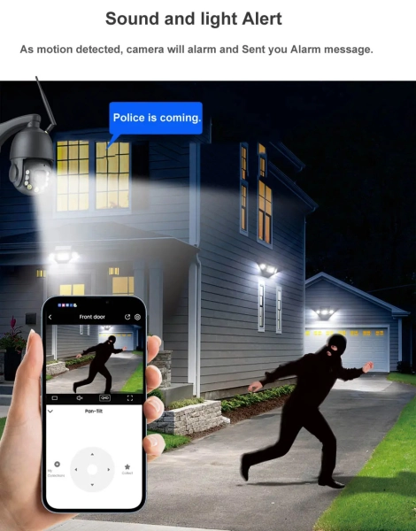 Вулична IP камера TOX EP27 8MP 36X зум, WiFi PTZ, поворотна, металевий корпус IP66, microSD ONVIF