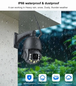 Вулична IP камера TOX EP27 8MP 36X зум, WiFi PTZ, поворотна, металевий корпус IP66, microSD ONVIF