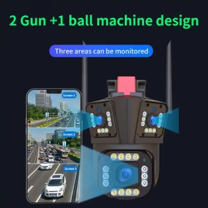 Зовнішня 6MP IP WiFi камера 3 Лінзи QEARIM ST-450-6M-DL IPC360