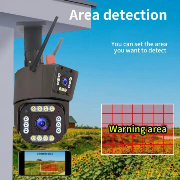 Зовнішня 6MP IP WiFi камера 3 Лінзи QEARIM ST-450-6M-DL IPC360