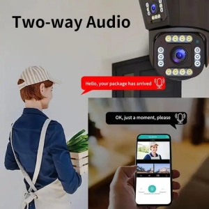 Зовнішня 6MP IP WiFi камера 3 Лінзи QEARIM ST-450-6M-DL IPC360