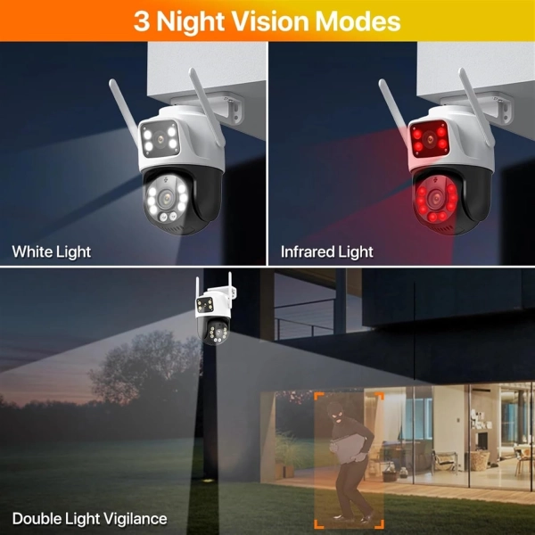 Зовнішня 6 MP IP WiFi камера QEARIM EP6-QQ-6M ICSEE