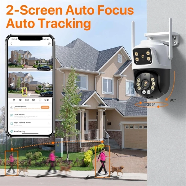 Зовнішня 6 MP IP WiFi камера QEARIM EP6-QQ-6M ICSEE