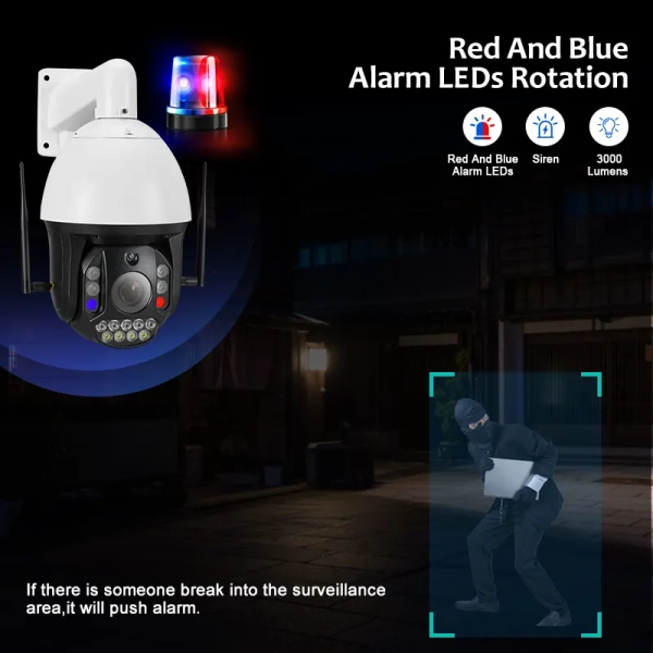 Вулична IP камера 8MP SmartHD Y40 SONY 415 40X оптичний зум, WiFi PTZ, лазерне підсвічування, металевий корпус IP66, microSD