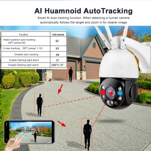 Вулична IP камера Smart HD Y10 5MP SONY 335 30X оптичний зум, WiFi PTZ, поворотна, металевий корпус IP66, microSD