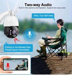 Вулична IP камера Smart HD Y10 5MP SONY 335 30X оптичний зум, WiFi PTZ, поворотна, металевий корпус IP66, microSD