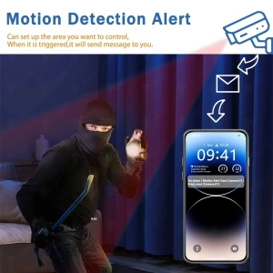 Зовнішня 12 MP IP камера Overscam Три об'єктива 6K автоматичне стеження WiFi IPC360