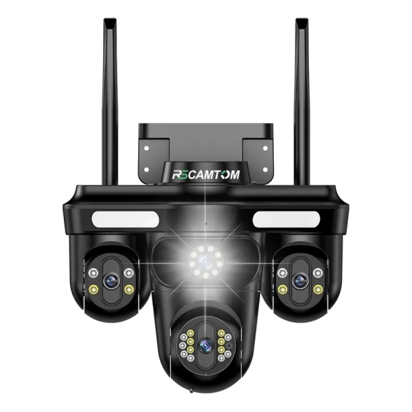 Зовнішня 12 MP IP камера Overscam Три об'єктива 6K автоматичне стеження WiFi IPC360