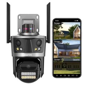 Зовнішня 8 MP IP WiFi камера QEARIM EP12-SP8M ICSEE 3 Лінзи