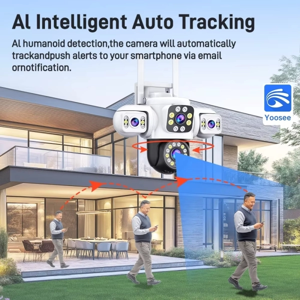 Вулична 12 MP IP камера Techsion 3 в 1 WiFi Yoosee