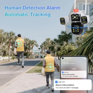 Вулична 16MP IP WiFi камера QEARIM P8-Q3-4M-10X  IPC 360