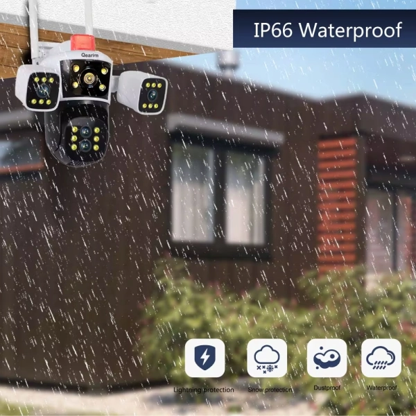 Вулична 16MP IP WiFi камера QEARIM P8-Q3-4M-10X  IPC 360