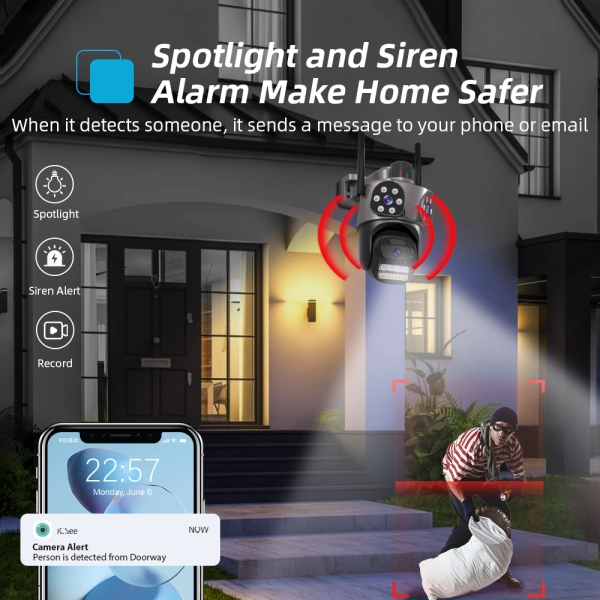 Вулична IP WiFi камера 3 в 1 TOX A35 ICSEE