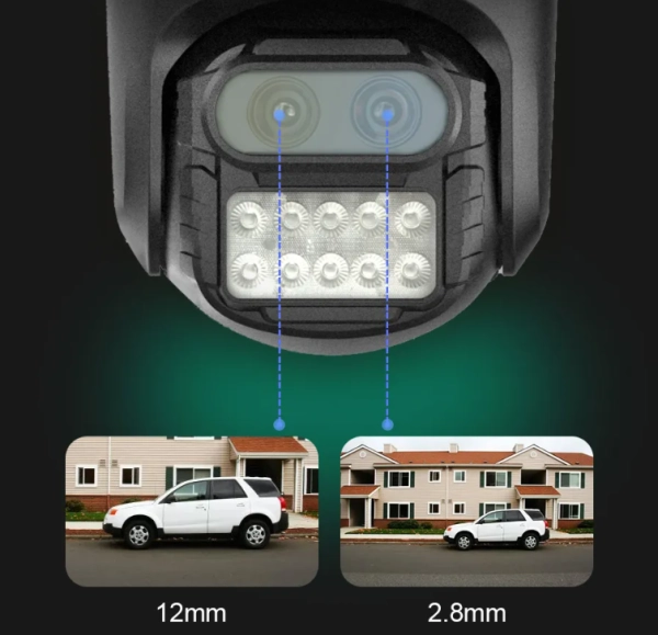 Зовнішня IP WiFi камера TOX EP11-QQ-6M-8X 9MP(3MP+3MP+3MP) Автостеження за людьми icsee