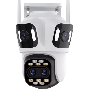 Зовнішня 12 MP IP WiFi камера QEARIM EP15 8X Зум ICSEE 4 Лінзи