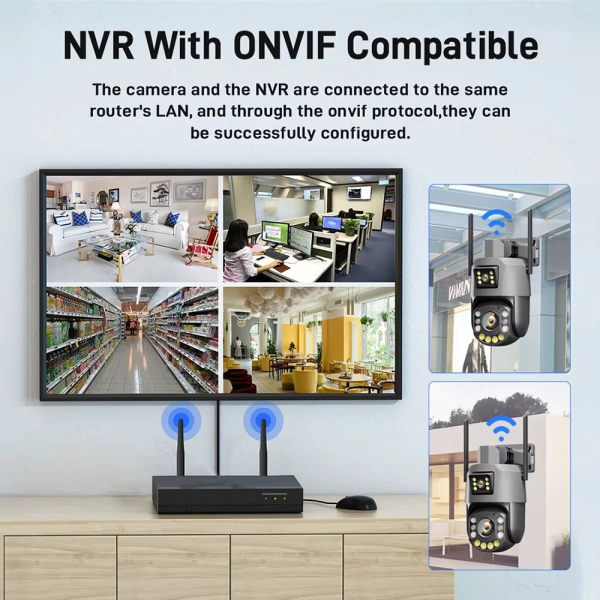 Вулична 6MP IP камера 2 в 1 WiFi поворотна TOX EP5-QQ-6M-36X Zoom ICSEE