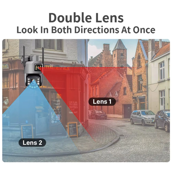 Вулична 6MP IP камера 2 в 1 WiFi поворотна TOX EP5-QQ-6M-36X Zoom ICSEE