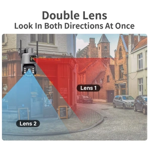 Вулична 6MP IP камера 2 в 1 WiFi поворотна TOX EP5-QQ-6M-36X Zoom ICSEE