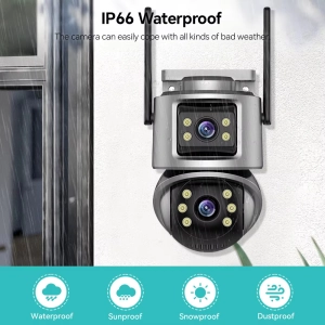 Зовнішня 8 MP IP WiFi камера TOX Q32-QQ-8M Автостеження за людиною ICSEE