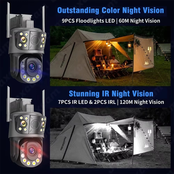 Зовнішня 12 MP 50X Зум IP WiFi камера 3 в 1 WS-Q212X ICSEE