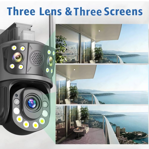 Зовнішня 12 MP 50X Зум IP WiFi камера 3 в 1 WS-Q212X ICSEE