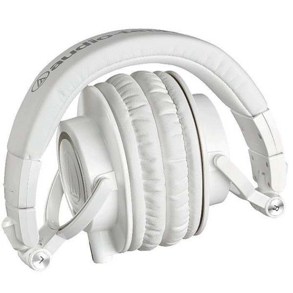 Навушники Audio-Technica ATH-M50X з вбудованими басами, роз'єм 3,5 мм White