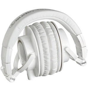 Навушники Audio-Technica ATH-M50X з вбудованими басами, роз'єм 3,5 мм White